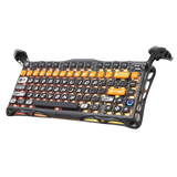 GravaStar Mercury K1 Pro Wireless Mechanical Gaming Keyboard, 75% Layout RGB Custom Keyboard, Aluminum Alloy Matte Black Frame with Phoenix-Inspired Keycaps, Hot-Swappable Linear Switches – CyberFlare