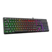 Redragon K521 Upgrade Rainbow LED Gaming Keyboard, 104 Keys Wired Mechanical Feeling Keyboard with Multimedia Keys, One-Touch Backlit, Anti-Ghosting, Compatible with PC, Mac, PS4/5, Xbox - - Fun Touch Shop