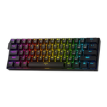 Redragon K617 HE Rapid Trigger Gaming Keyboard, 60% 61 Keys Wired Mechanical Keyboard w/Hyper-Fast Actuation, Dedicated Hall Effect Magnetic Switch, Actuation Point Adjustable, Essential Black - - Fun Touch Shop