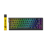 ATTACK SHARK X68 HE Rapid Trigger Mechanical Gaming Keyboard 60% Wired TKL with Adjustable Actuation,Hall Effect Magnetic Switch,8KHz Polling Rate,RGB Backlit,Top Mount for PC Mac Esport Gamer(Black) - - Fun Touch Shop