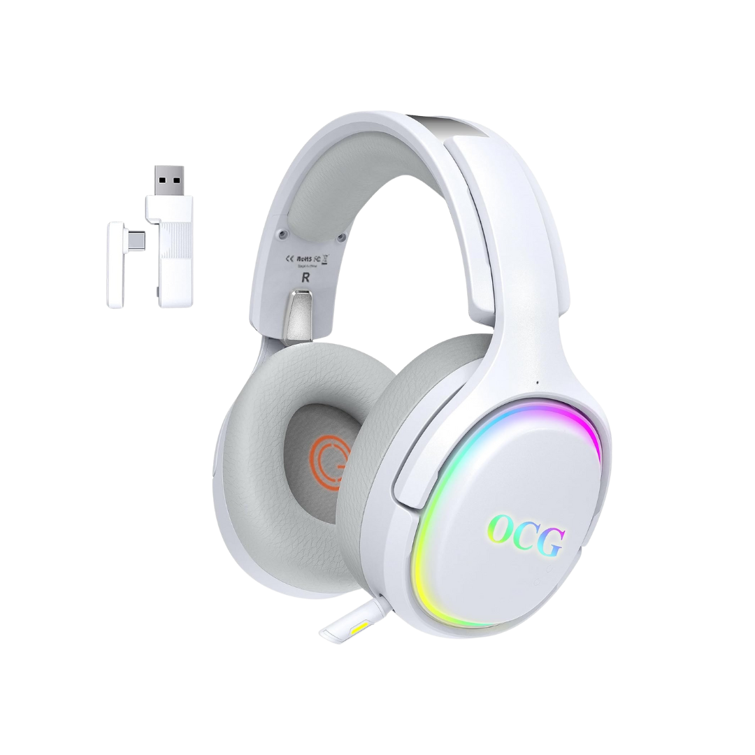 Ocg Gaming Headset Dual Wireless Lossless 2.4g Bluetooth Gaming Headphones - - Fun Touch Shop