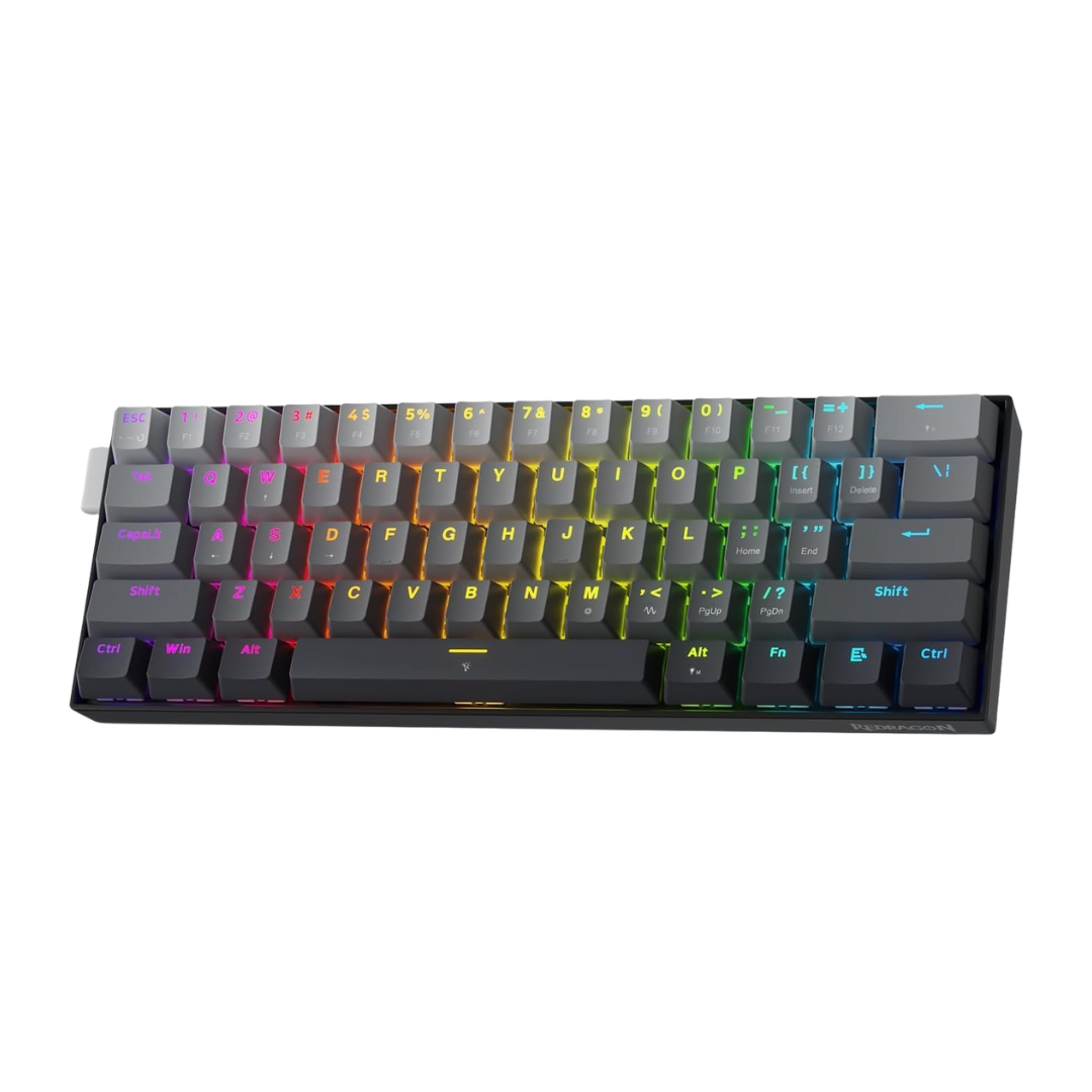 Redragon Fizz K617ggb Magnetic Switch Rapid Trigger Gaming Keyboard, 60% Wired - - Fun Touch Shop