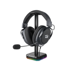 Redragon H858 3-Mode Wireless Gaming Headset, 7.1 Surround Sound + Redragon HA300 Scepter Pro Headset Stand Rgb. - - Fun Touch Shop