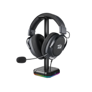 Redragon H858 3-Mode Wireless Gaming Headset, 7.1 Surround Sound + Redragon HA300 Scepter Pro Headset Stand Rgb. - - Fun Touch Shop