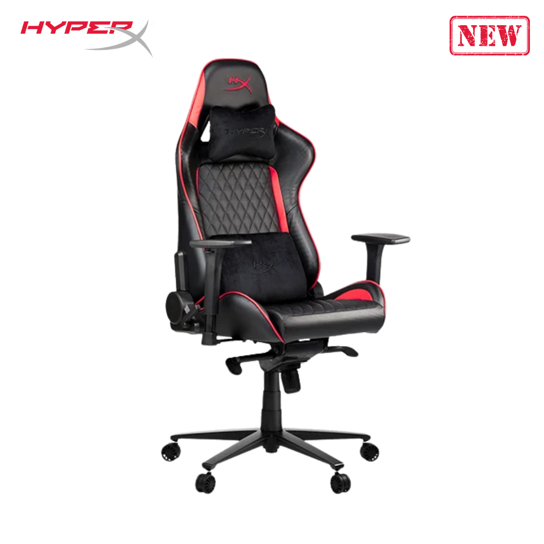 Nordic Game Supply HyperX Blast Gaming Chair - Ergonomic Gaming Chair, Leather Upholstery Video Chair - Red Black PC Racing Tilt Gaslift Foam Armrests Office Secret Hyper X Chair Lab - - Fun Touch Shop