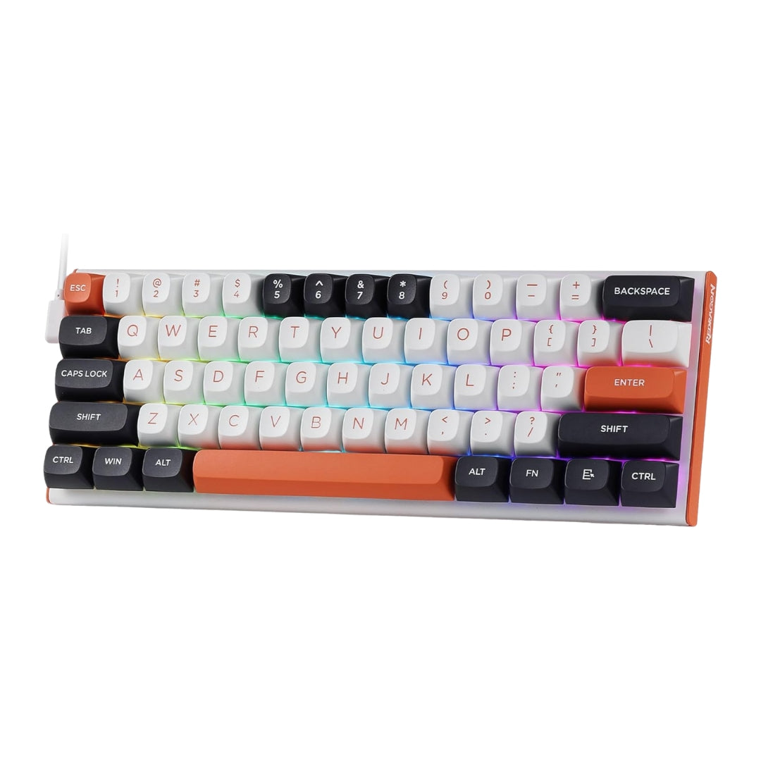 Redragon K683 Rapid Trigger HE Gaming Keyboard, 60% 61 Keys Wired Mechanical Keyboard w/Hyper-Fast Actuation, Dedicated Hall Effect Magnetic Switch, Actuation Point Adjustable, 8K Hz Polling Rate - - Fun Touch Shop