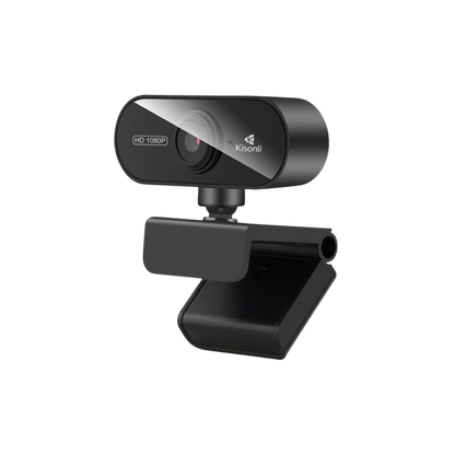 Pre venda - webcam kisonli pc6 1080p usb preta pc6-1080