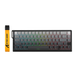 ATTACK SHARK X68 PRO HE Wireless Rapid Trigger Gaming Keyboard with Adjustable Actuation,8K Polling Rate,Hall Effect Magnetic Switch,Hot-Swap,RGB Backlit,BT/2.4GHz/Wired,for FPS Games-Moonlit Night