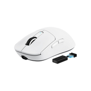 ATTACK SHARK X3PRO 4K/8K Lightweight Wireless Gaming Mouse with Tri-Mode(Wired/2.4GHz/BT),PAW3395 Optical Sensor,26K DPI,Kailh GM8.0 Switch,Long Battery,7 Buttons for PC/Laptop/Win/Mac(White)