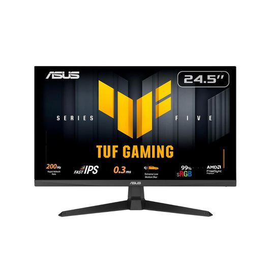 Asus tuf gaming vg259q5a gaming monitor: 24.5-inch full hd(1920x1080) 200hz fast ips elmb 0.3ms gtg (min.) stereo