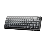 ATTACK SHARK X66 Wireless Mechanical Gaming Keyboard with Knob,Tri Mode USB-C/BT5.0/2.4G Gasket Mounted 60% RGB Gaming Keyboard, Side Printed PBT Keycap,Hot Swappable Strawberry Switch(Moonlight)