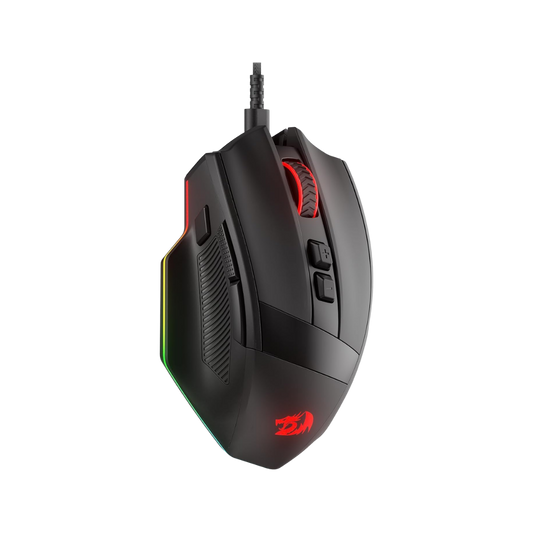 Redragon m923 wired rgb optical gaming mouse 24k dpi remapping keys | stable lag-free connection smooth precise