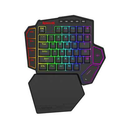 Redragon k585 he wired rapid trigger magnetic one-handed rgb gaming keypad | silky pom switches for valorant fps