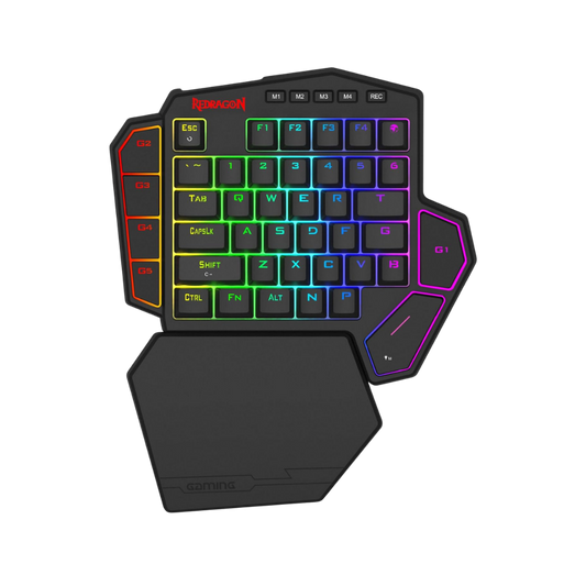 Redragon k585 he wired rapid trigger magnetic one-handed rgb gaming keypad | silky pom switches for valorant fps