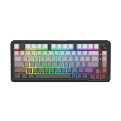 Redragon cyrus pro k681sp rgb wireless 75% hot-swappable gasket mechanical keyboard with knob (rpc linear switch)