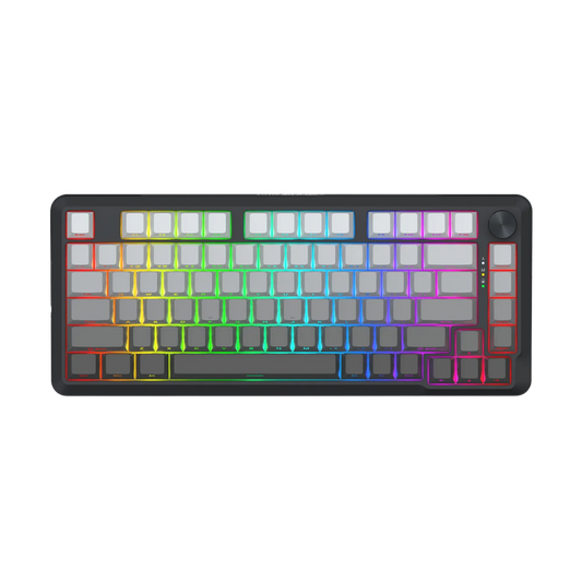 Redragon cyrus pro k681sp rgb wireless 75% hot-swappable gasket mechanical keyboard with knob (rpc linear switch)