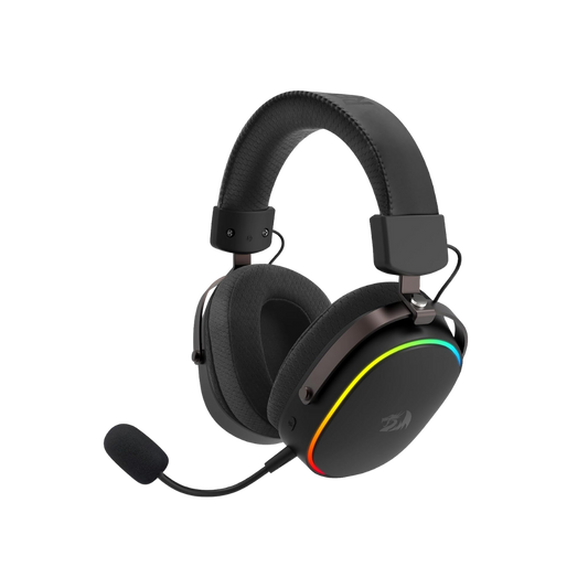 Redragon h831 gaming headset rgb 2.4ghz/bt/wired black - audio | wireless headset