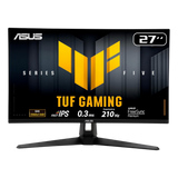 ASUS TUF Gaming 27” 1440P Monitor (VG27AQL5A) – QHD (2560 x 1440), 210Hz, 0.3ms, Fast IPS, Extreme Low Motion Blur Sync, Speakers, DisplayWidget Center, Gaming AI, Height Adjustment, 3 yr Warranty