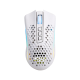 REDRAGON Mouse Gamer Storm Pro M808w-ks White Wireless, Honeycomb Shape, Wireless, 2.4GHz, USB Dongle/USB Wiring, 16000dpi - 8 Programmable Buttons