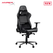 Nordic Game Supply HyperX Blast Gaming Chair - Ergonomic Gaming Chair, Leather Upholstery Video Chair - Red Black PC Racing Tilt Gaslift Foam Armrests Office Secret Hyper X Chair Lab - N=Black