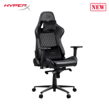 Nordic Game Supply HyperX Blast Gaming Chair - Ergonomic Gaming Chair, Leather Upholstery Video Chair - Red Black PC Racing Tilt Gaslift Foam Armrests Office Secret Hyper X Chair Lab - N=Black