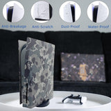 Camouflage Face Plates Cover Shell Panels for PS5 Disc Edition Console