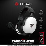 FANTECH HERO MH92 CARBON MULTI PLATFORM GAMING HEADSET (PS5 - PS4) WHITE - - Fun Touch Shop