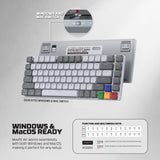 Fantech MK915 75% Low Profile Wireless Mechanical Keyboard SUPER MAXFIT AIR83 Brown Switch