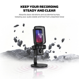 FANTECH WMCX01 LEVIOSA WAVE DUAL-MODE Wireless Condenser Microphone ,White