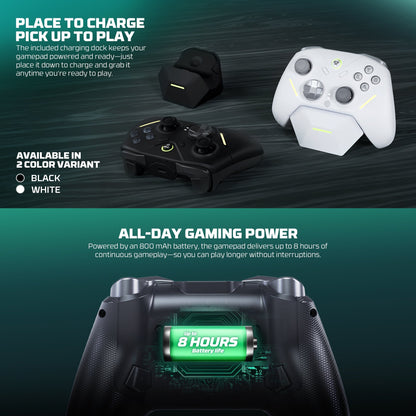 Fantech zenith pro wireless gamepad rgb multi-platform hall-effect game controller with charging dock - console