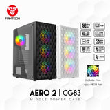 Fantech Aero 2 CG83 Middle Tower Case Tower Case & Monitor 45 JOD