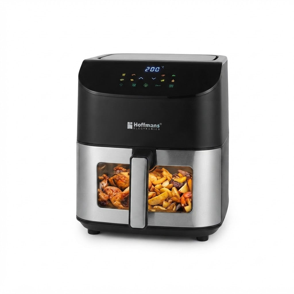 Hoffmans HM-785 Digital Air Fryer (black/silver) 8L