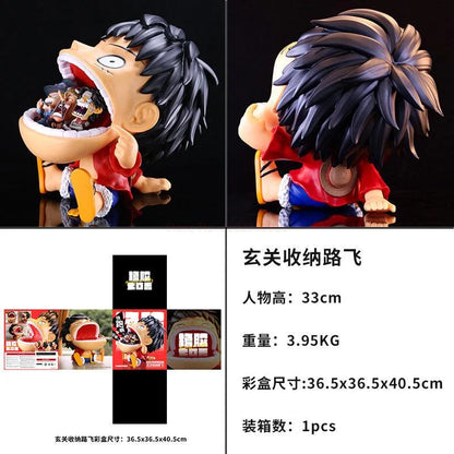 One piece luffy anime action figure entrance storage box - anime figures