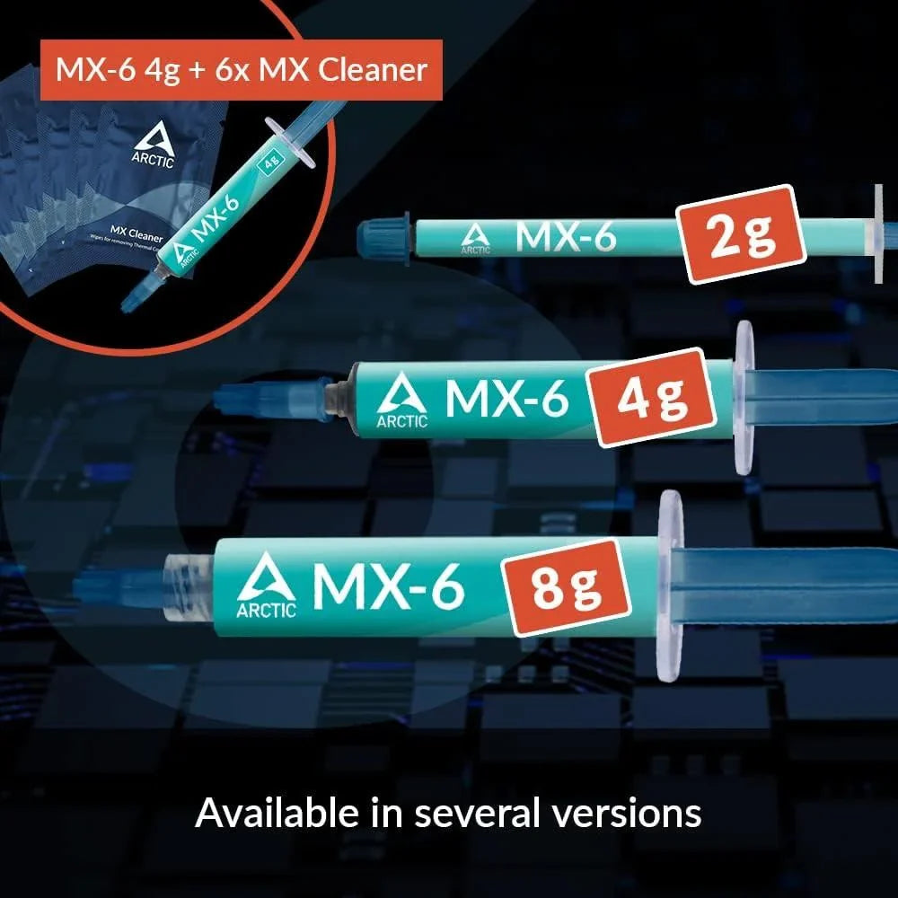 Arctic mx-6 (4 g incl. 6 mx cleaner) - ultimate performance thermal paste heat