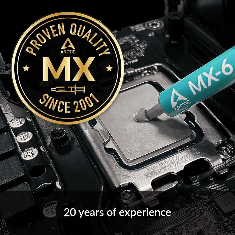 ARCTIC MX 6 (4 g incl. 6 MX Cleaner) Ultimate Performance Thermal Paste for CPU