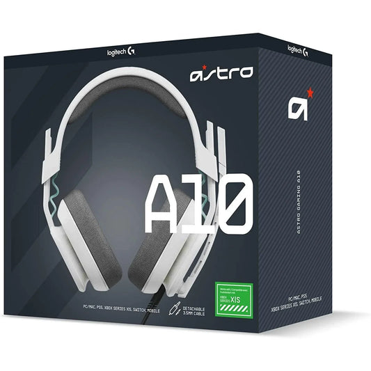 Astro a10 gaming headset gen 2 wired headset - over-ear - white - headsets