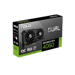 Asus dual geforce rtx™ 4060 oc edition 8gb gddr6 (pcie 4.0, 8gb gddr6, dlss 3, hdmi 2.1a, displayport 1.4a, 2.5-slot design, axial-tech fan design, 0db technology, and more) - Fun Touch