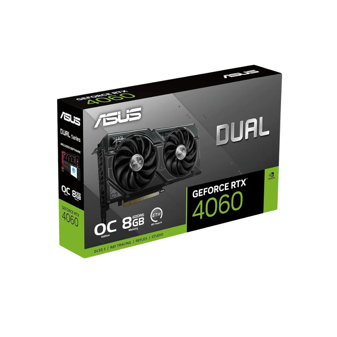Asus dual geforce rtx™ 4060 oc edition 8gb gddr6 (pcie 4.0 8gb gddr6 dlss 3