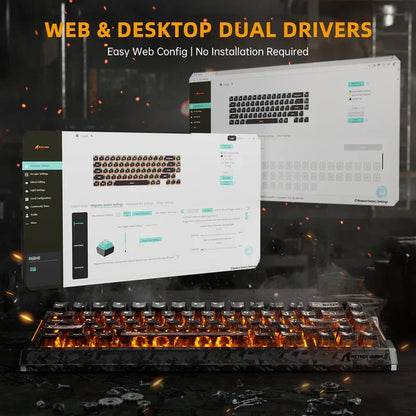 Attack shark r68 he 60% wired rapid trigger 8k mechanical rgb gaming keyboard with 0.005mm accuracy,0.08ms latency,256k