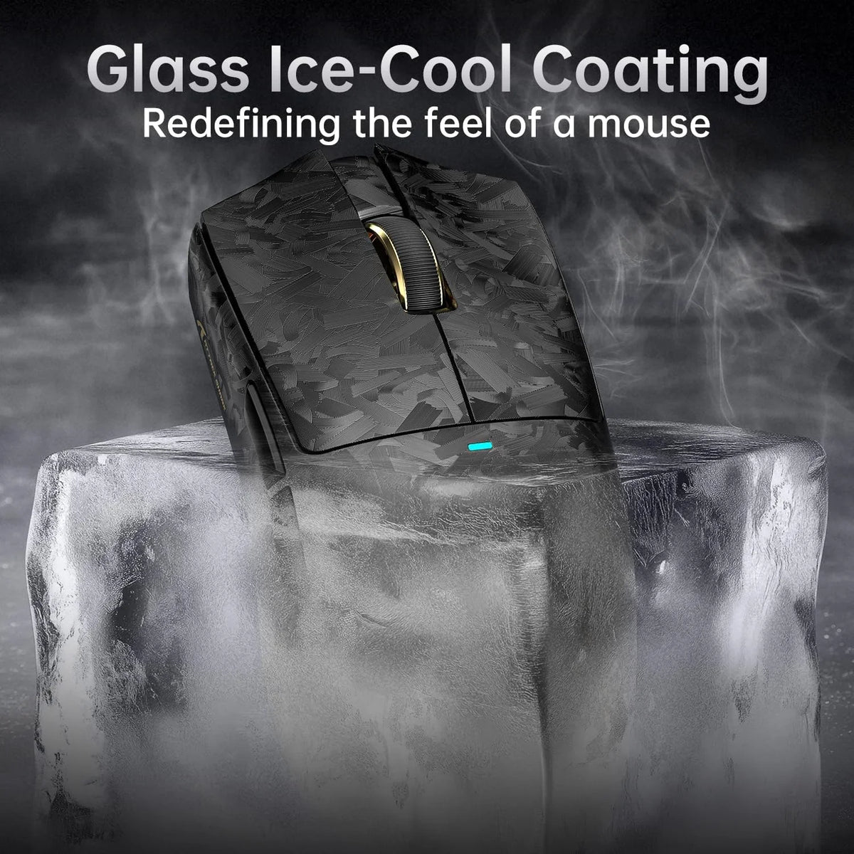 Attack shark x11 ultra 8k carbon fiber wireless gaming mouse with 42000 dpi-paw3950 max sensor-63g lightweight,nordic