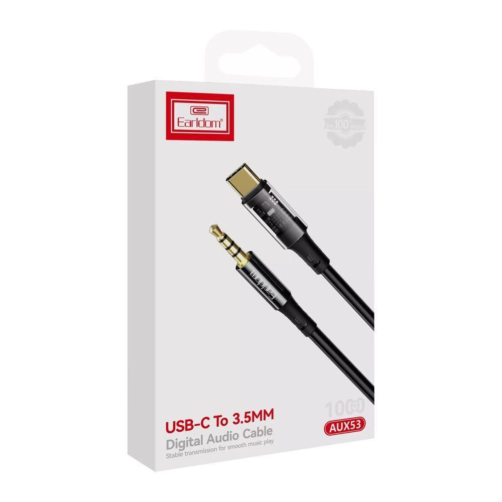 Audio cable earldom et-aux53 3.5mm to type-c 1.0m