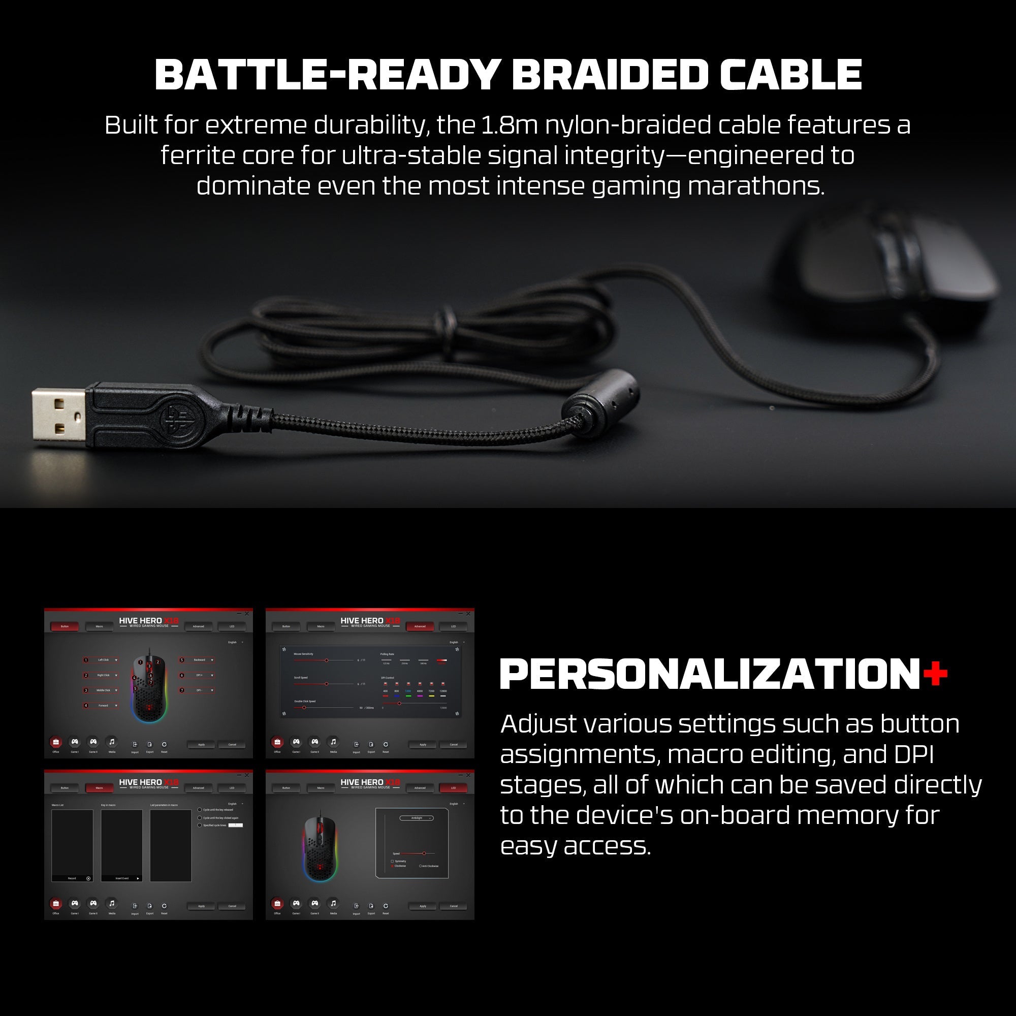 Fantech HERO X18 Gaming Mouse RGB White - - Fun Touch Shop