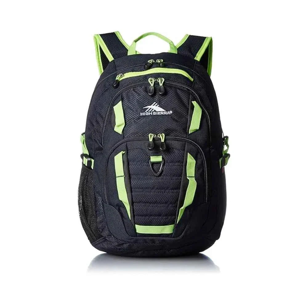 High sierra backpack hs ryler midnight blue/black/lime backpacks