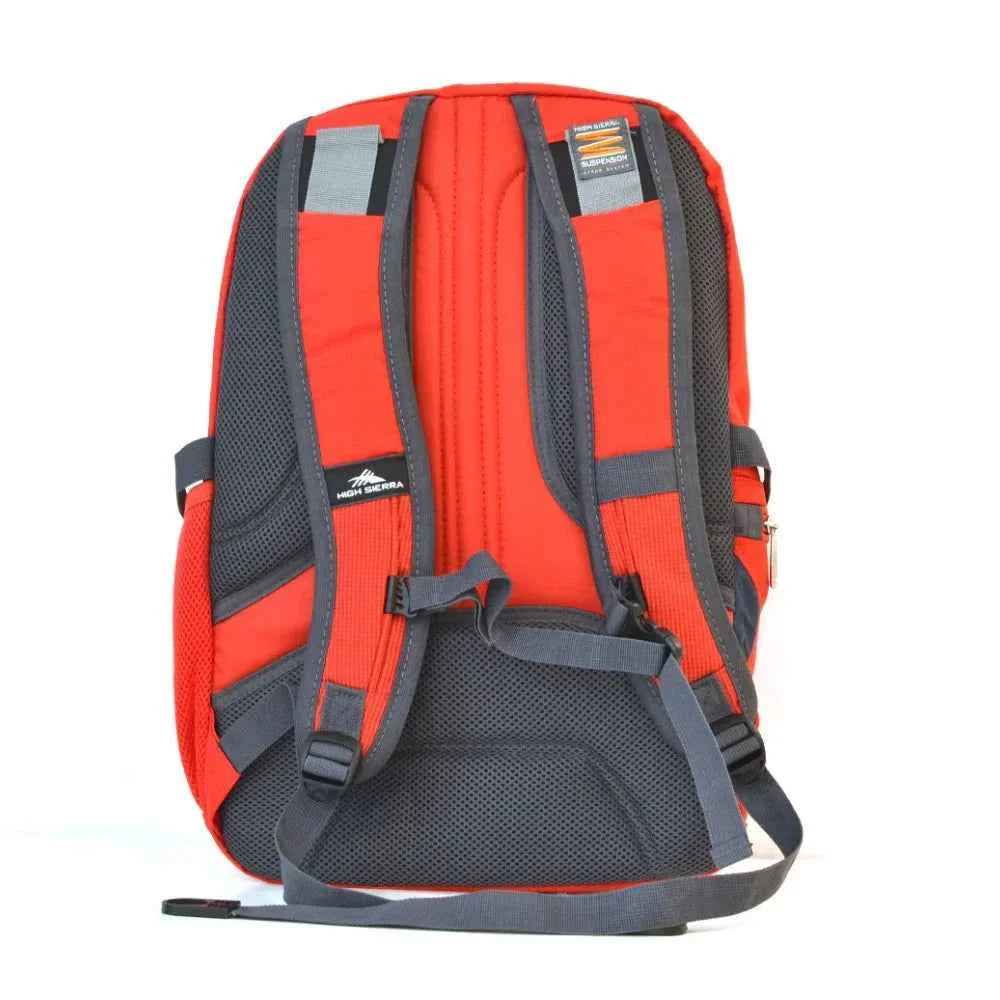 High sierra tephra backpack crimson/mercury backpacks