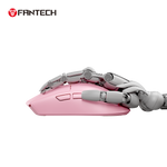 FANTECH TANTOE WG13E Wireless Mouse Three-mode switching and Magnetic Rechargeable Dock PixArt PAW3311 Up to 45 hours Macro Mic - Pink - - Fun Touch Shop