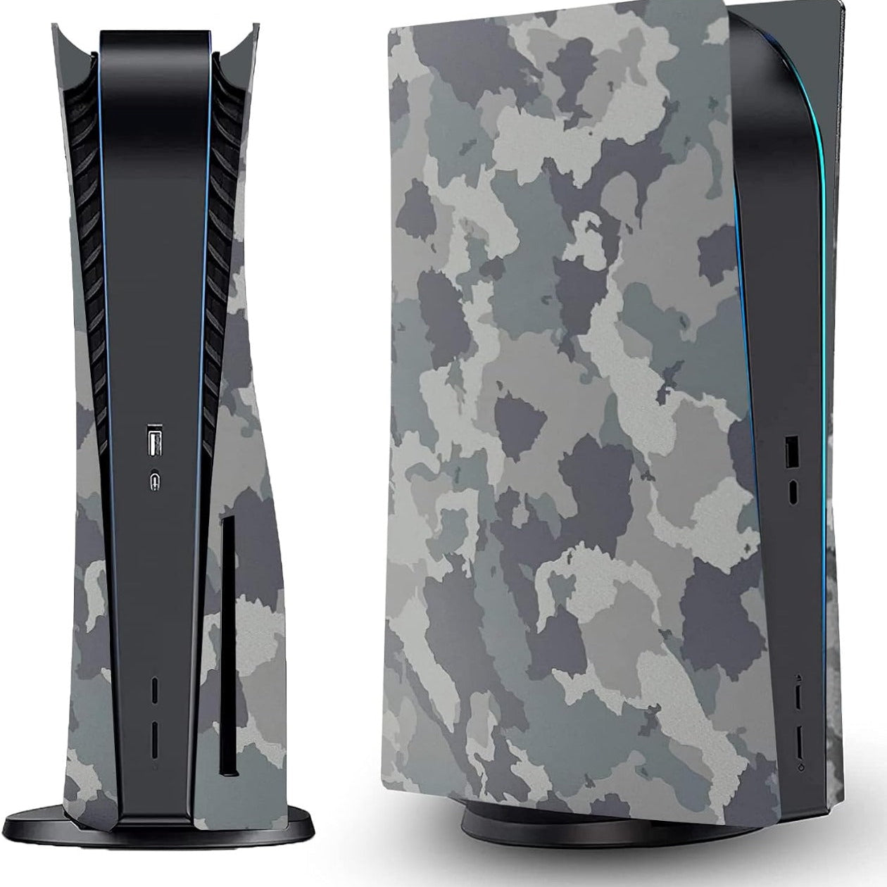 Camouflage Face Plates Cover Shell Panels for PS5 Disc Edition Console PS5