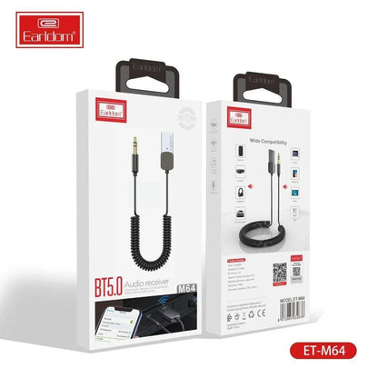 Earldom et-m64 fashionable design aluminum alloy 3.5mm aux bt5.0 car usb
