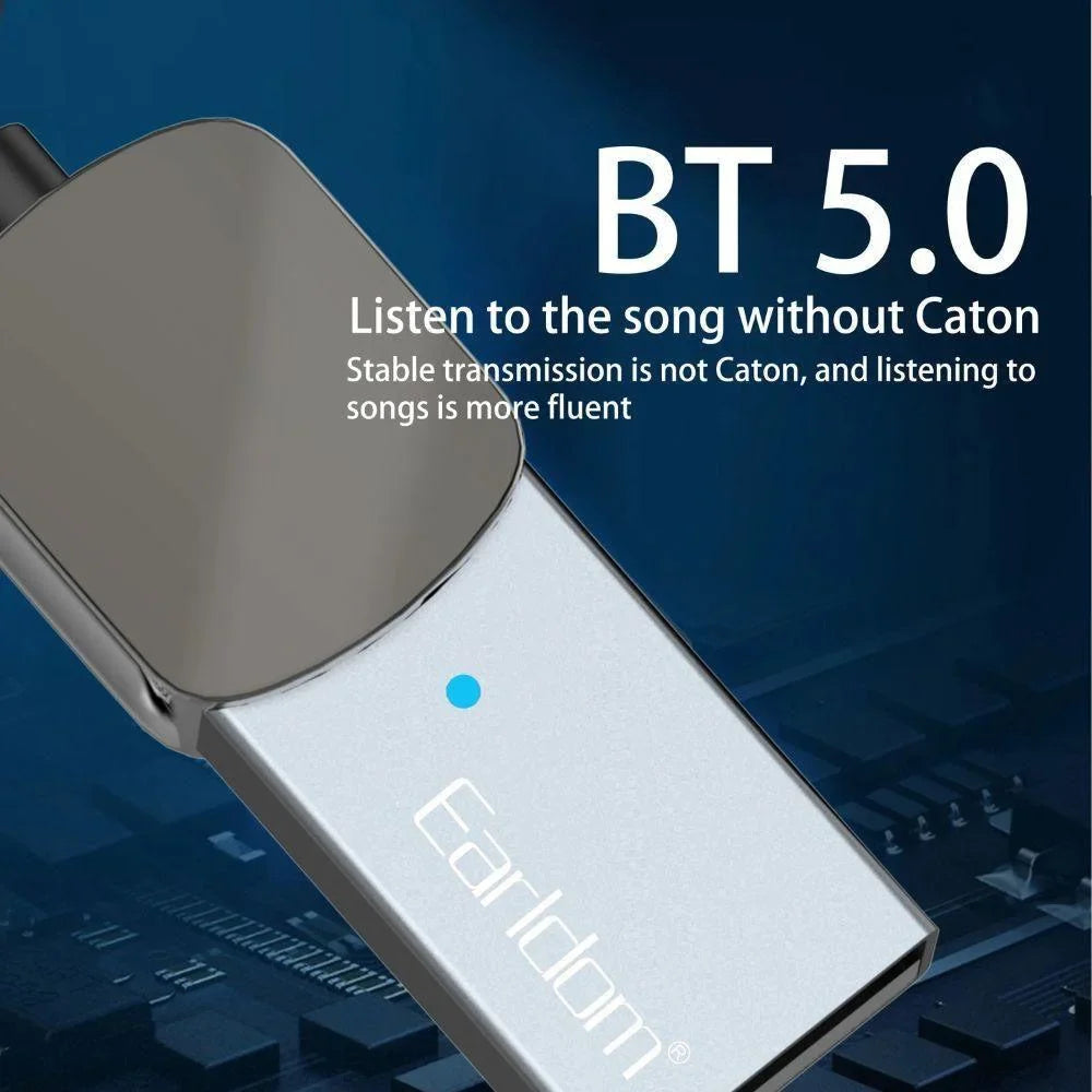 Earldom et-m64 fashionable design aluminum alloy 3.5mm aux bt5.0 car usb
