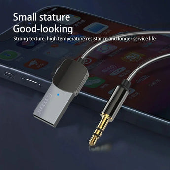 Earldom et-m64 fashionable design aluminum alloy 3.5mm aux bt5.0 car usb