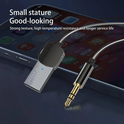 Earldom et-m64 fashionable design aluminum alloy 3.5mm aux bt5.0 car usb